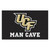 59.5" x 94.5" Black and White NCAA University of Central Florida Knights Man Cave Rectangular Mat - IMAGE 1
