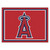 87" x 117" Red and Blue MLB Los Angeles Angels Plush Non-Skid Area Rug - IMAGE 1