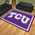 8' x 10' Purple and White NCAA Texas Christian University Horned Frogs Non-Skid Area Rug - IMAGE 2