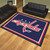 8' x 10' Navy Blue and Red NHL Washington Capitals Plush Non-Skid Area Rug - IMAGE 2