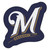 MLB Milwaukee Brewers Mascot Novelty Logo Shaped Area Rug - IMAGE 1