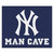 59.5" x 71" Blue MLB New York Yankees Man Cave Tailgater Mat Outdoor Area Rug - IMAGE 1