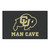 5' x 8' Black and Brown NCAA Buffaloes Man Cave Outdoor Ultimate Rectangular Mat Area Rug - IMAGE 1