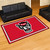 4.9' x 7.3' Red and White NCAA North Carolina State University Wolfpack Non-Skid Plush Area Rug - IMAGE 2