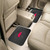Set of 2 Black and Red NCAA University of Arkansas Razorbacks Rear Car Floor Mats 14" x 17" - IMAGE 2
