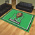 87" x 117" Green and Black NCAA Marshall University Plush Non-Skid Area Rug - IMAGE 2