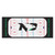 30" x 72" Green and Black NCAA University of North Dakota Fighting Hawks Rink Mat Area Rug Runner - IMAGE 1