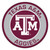 27" Purple and Gray NCAA Texas A&M University Aggies Rounded Door Mat - IMAGE 1