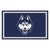 3.6' x 5.9' Blue and White NCAA University of Connecticut Huskies Plush Area Rug - IMAGE 1