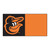 20pc Orange and Black MLB Baltimore Orioles Team Carpet Tiles 18" - IMAGE 1