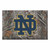 19" x 30" Gray and Black NCAA Notre Dame Fighting Irish Scraper Rectangular Door Mat - IMAGE 1