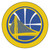 36" Yellow and Blue NBA Golden State Warriors Mascot Round Door Mat - IMAGE 1