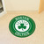 27" Green and White NBA Boston Celtics Rounded Door Mat - IMAGE 2