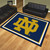 87" x 117" Blue and Gold NCAA Notre Dame Fighting Irish Plush Non-Skid Area Rug - IMAGE 2