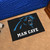 33.75" x 42.5" 19" x 30" Black and White NFL Carolina Panthers "Man Cave" Door Mat - IMAGE 2