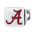 4" Silver NCAA University of Alabama Crimson Tide Color Class III Hitch Cover Auto Accessory - IMAGE 1