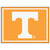 7.25' x 9.75' Orange and White NCAA University of Tennessee Volunteers Plush Non-Skid Area Rug - IMAGE 1