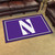 3.6' x 5.9' Purple and White NCAA Northwestern University Demons Ultra Plush Rectangular Area Rug - IMAGE 2