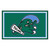 4' x 6' Green and Blue NCAA Tulane University Non-Skid Area Rug - IMAGE 1