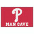 59.5" x 94.5" Red MLB Philadelphia Phillies Man Cave Ulti-Mat Rectangular Mat Area Rug - IMAGE 1