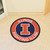 27" Orange NCAA University of Illinois Fighting Illini Rounded Non-Skid Mat Area Rug - IMAGE 2