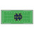 30" x 72" Green and Blue NCAA Notre Dame Fighting Irish Football Field Mat Area Rug Runner - IMAGE 1