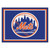 87" x 117" Blue and Orange MLB New York Mets Plush Non-Skid Area Rug - IMAGE 1