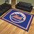 87" x 117" Blue and Orange MLB New York Mets Plush Non-Skid Area Rug - IMAGE 2