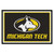 4.9' x 7.3' Yellow and Black NCAA Michigan Tech University Huskies Plush Area Rug - IMAGE 1