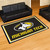 4.9' x 7.3' Yellow and Black NCAA Michigan Tech University Huskies Plush Area Rug - IMAGE 2