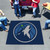 59.5" x 71" Blue NBA Minnesota Timberwolves Rectangular Tailgater Mat Outdoor Area Rug - IMAGE 2