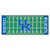 30" x 72" Green and Blue NCAA University of Kentucky Wildcats Football Field Mat Area Rug Runner - IMAGE 1