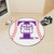 27" White and Purple NCAA Truman State University Bulldogs Baseball Door Mat - IMAGE 2