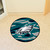 27" Black and Midnight Green NFL Philadelphia Eagles X-Fit Round Mat - IMAGE 2