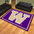 7.25' x 9.75' Purple and White NCAA University of Washington Huskies Plush Non-Skid Area Rug - IMAGE 2