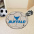 27" Gray and Blue NCAA State University of New York at Buffalo Bulls Soccer Ball Area Rug - IMAGE 2