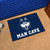 19" x 30" White and Blue NCAA Huskies Man Cave Starter Rectangular Mat Area Rug - IMAGE 2