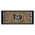 30" x 72" Black and Brown NCAA Oakland University Golden Grizzlies Basketball Mat Area Rug Runner - IMAGE 1