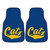 Set of 2 Blue and Yellow NCAA Montana State University Bobcats Carpet Car Mats 17" X 27" - IMAGE 1