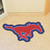 40" x 22.5" Red and Blue NCAA Southern Methodist University Mustangs Mascot Logo Mat - IMAGE 2