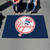 5' x 8' Blue and White Contemporary MLB New York Yankees Rectangular Outdoor Area Rug - IMAGE 2