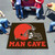 59.5" x 71" Brown and Red NFL Cleveland Browns "Man Cave" Tailgater Area Rug - IMAGE 2