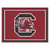 7.25' x 9.75' Black and Red NCAA University of South Carolina Gamecocks Plush Non-Skid Area Rug - IMAGE 1