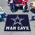 59.5" x 71" Blue and White NFL Dallas Cowboys "Man Cave" Tailgater Area Rug - IMAGE 2