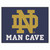 2.8' x 3.5' Navy Blue NCAA Notre Dame Fighting Irish Man Cave All Star Rectangular Area Rug - IMAGE 1