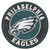 27" Teal Contemporary NFL Eagles Round Area Rug - IMAGE 1