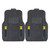 Set of 2 Black and Yellow NCAA University of Michigan Deluxe Car Mats 21" x 27" - IMAGE 1