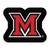29.3" x 40" Black and Red NCAA Miami University Redhawks Mascot Logo Door Mat - IMAGE 1