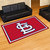 5' x 8' Red and White MLB Cardinals Plush Non-Skid Area Rug - IMAGE 2