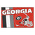 19" x 30" Red and Black NCAA Bulldogs Starter Mat Rectangular Area Rug - IMAGE 1